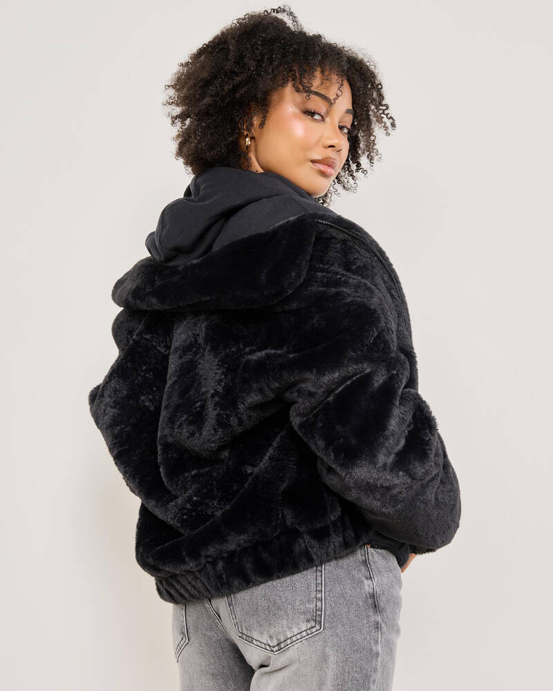 Ava And Ever Kick On Faux Fur Jacket for Womens