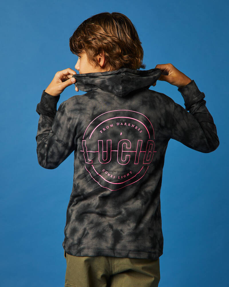 Lucid Boys' Methodic Hooded Long Sleeve T-Shirt for Mens