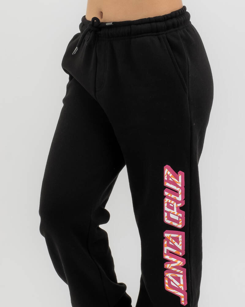 Santa Cruz Girls' Zebra Marble Strip Track Pants for Womens