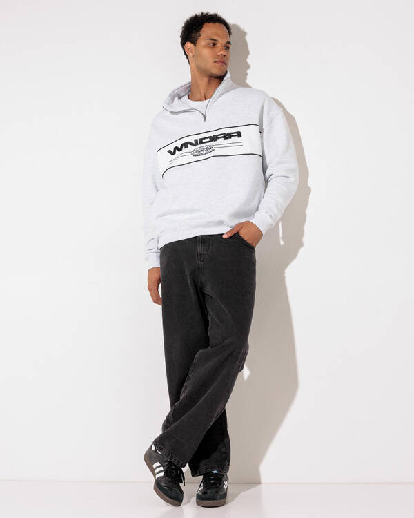 Wndrr Maison 1/4 Zip Sweatshirt for Mens