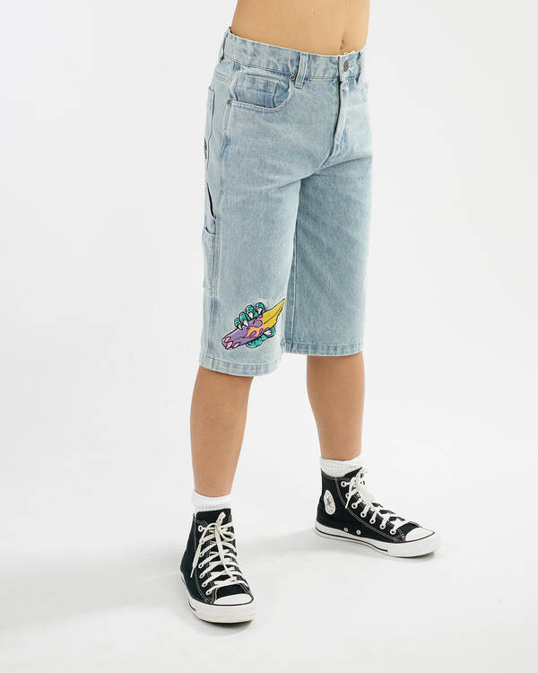 Sanction Boys' Surf's Up Denim Walk Shorts for Mens