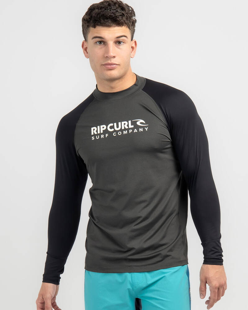 Rip Curl Shock UPF Long Sleeve Rash Vest for Mens