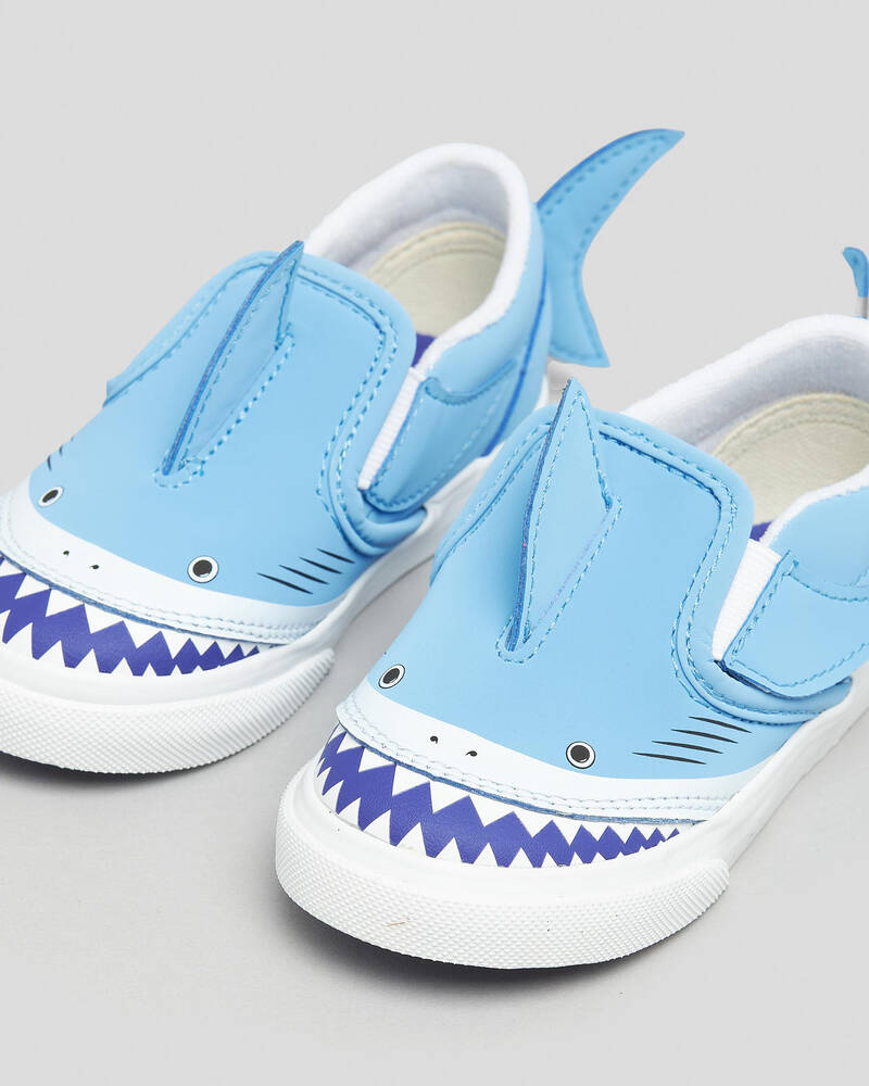 Vans Toddlers' Slip-On V Shark Shoes for Mens