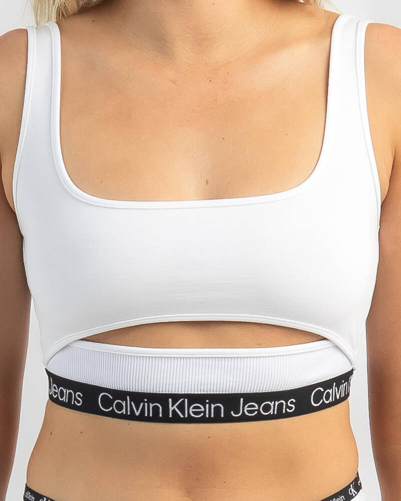 Calvin Klein Tape Strappy Milano Tank Top for Womens
