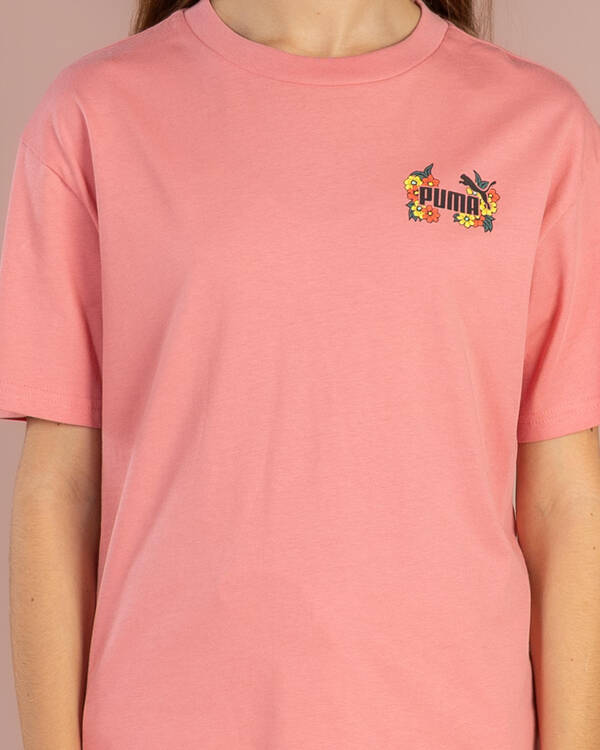 Puma Girls' MID90s Relaxed Graphic T-Shirt for Womens
