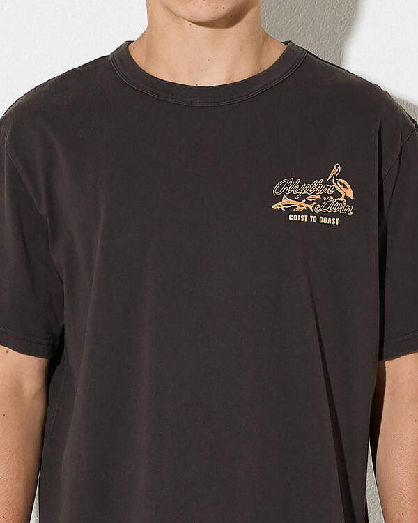 Rhythm Coast to Coast Vintage T-Shirt for Mens
