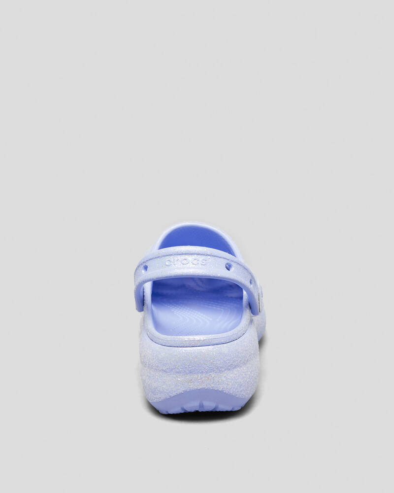 Crocs Classic Platform Glitter Clogs for Womens