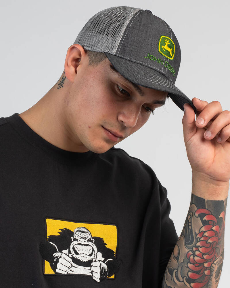 John Deere Twill/Trucker Mesh Cap for Mens