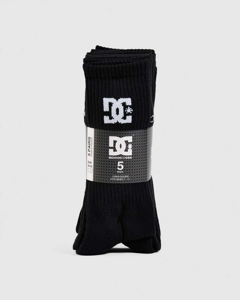 DC Shoes Crew Socks 5 Pack for Mens
