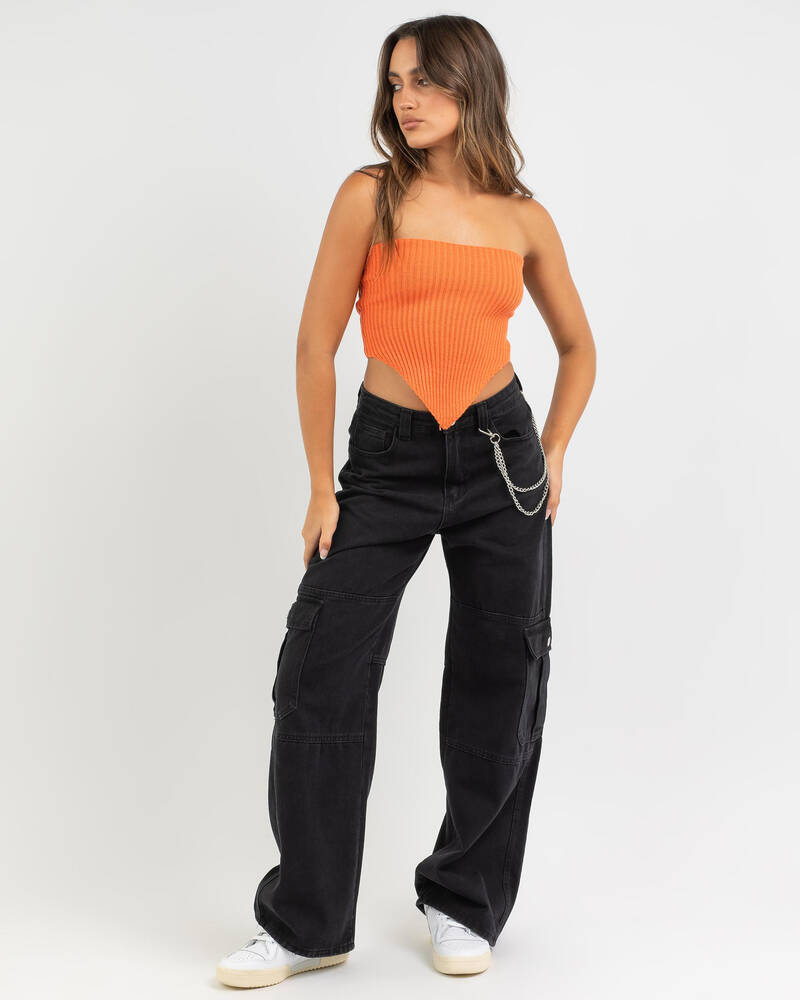 Luvalot Warm It Up Knit Tube Top for Womens