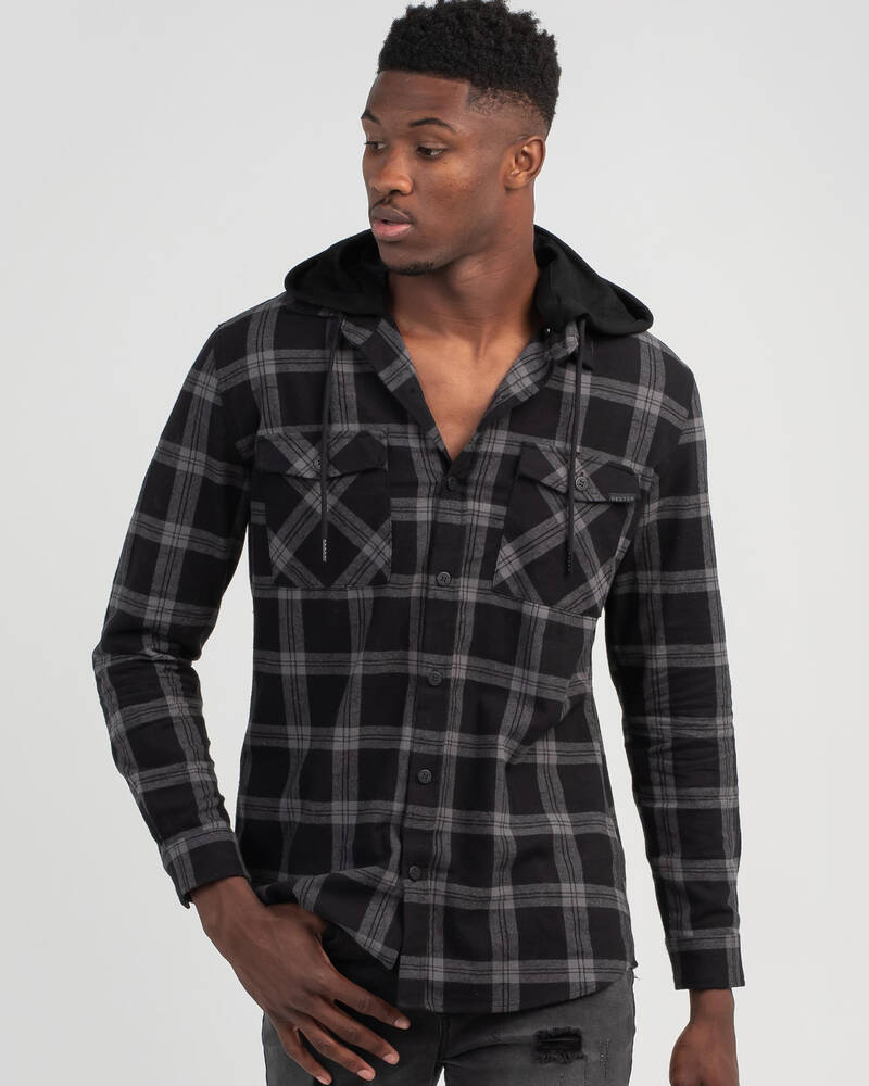 Dexter ZFG Hooded Flannel Shirt for Mens