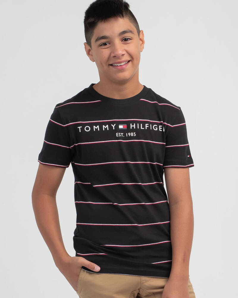 Tommy Hilfiger Boys' Essential Stripe T-Shirt for Mens