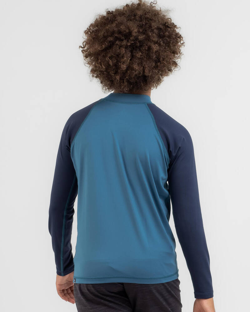 Rip Curl Boys' Shockwaves Long Sleeve Rash Vest for Mens