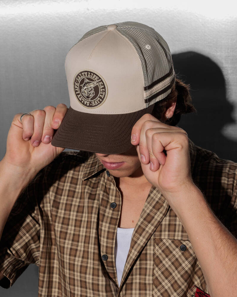 Salty Life Once Bitten 4.0 Trucker Cap for Mens