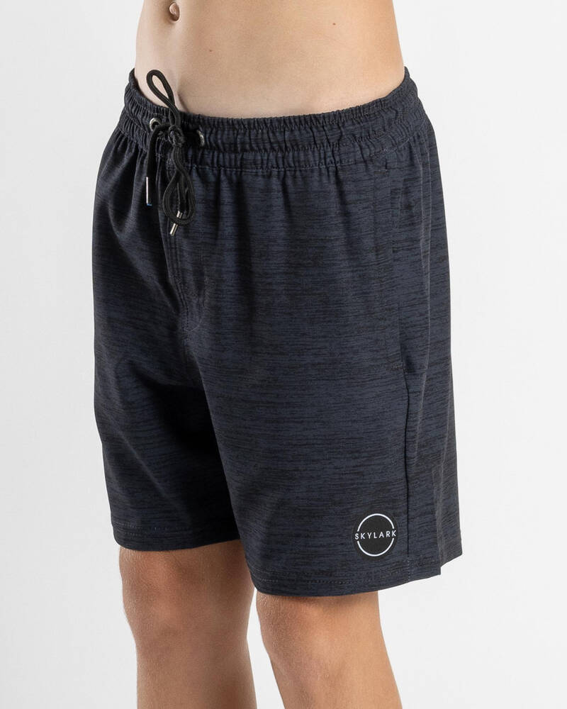 Skylark Boys' Solid Elastic Waist Shorts for Mens
