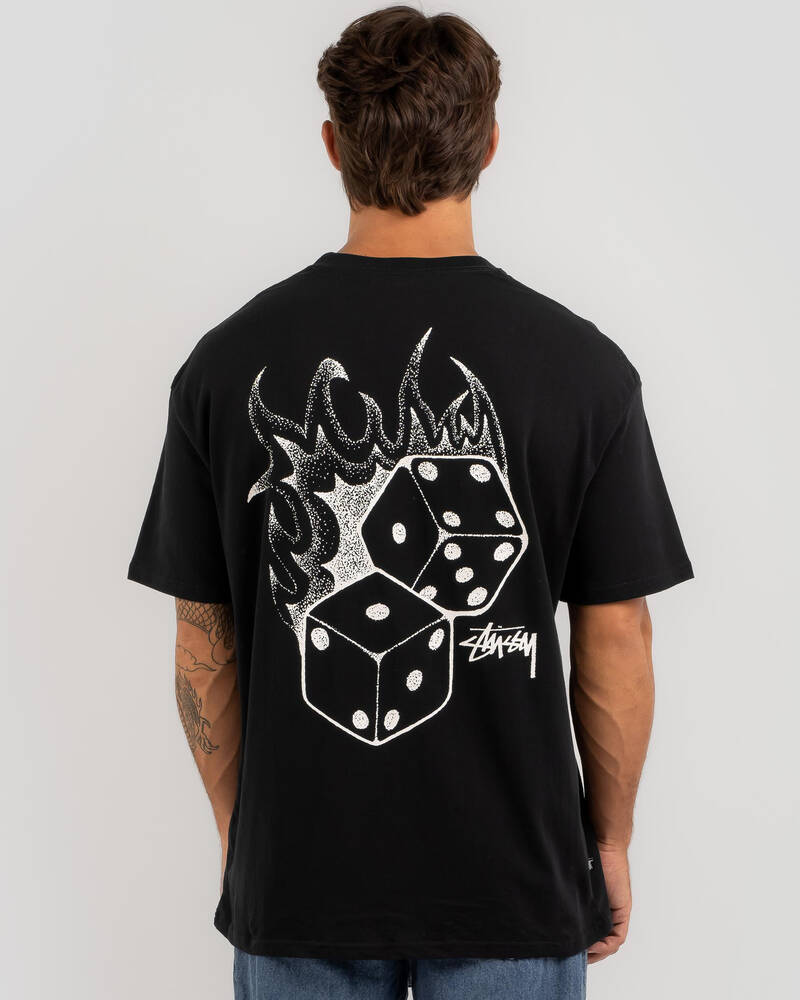 Stussy Fire Dice T-Shirt for Mens