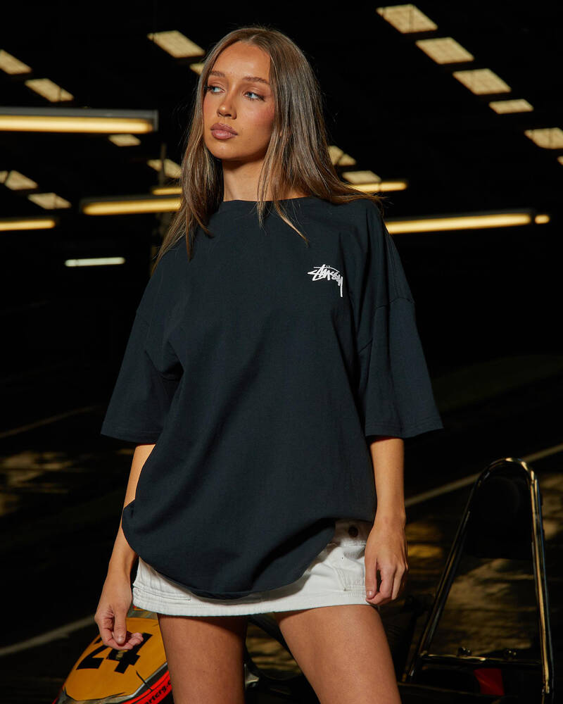 Stussy Fuzzy Dice Relaxed T-Shirt for Womens