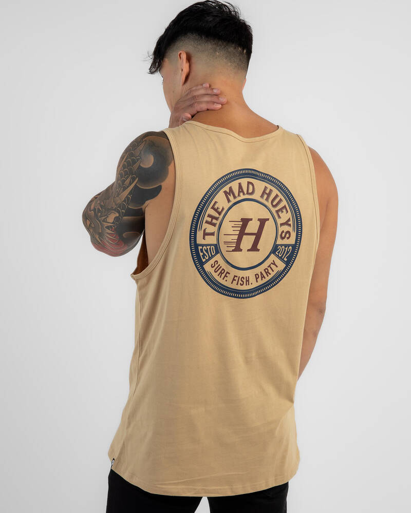 The Mad Hueys Surf Fish Party Singlet for Mens
