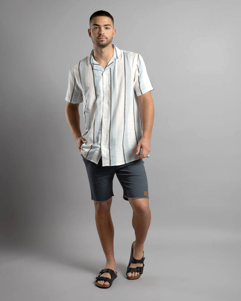 Lucid Fraction Elastic Waist Shorts for Mens