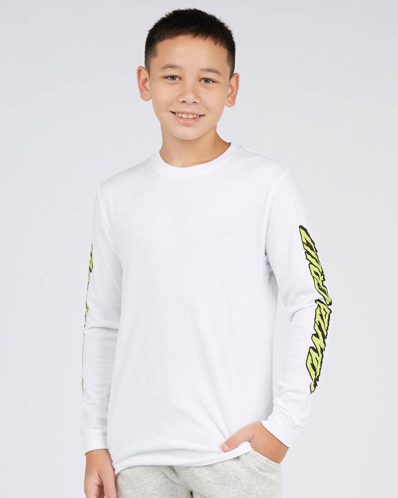 Santa Cruz Boys' Rob Hand Long Sleeve T-Shirt for Mens