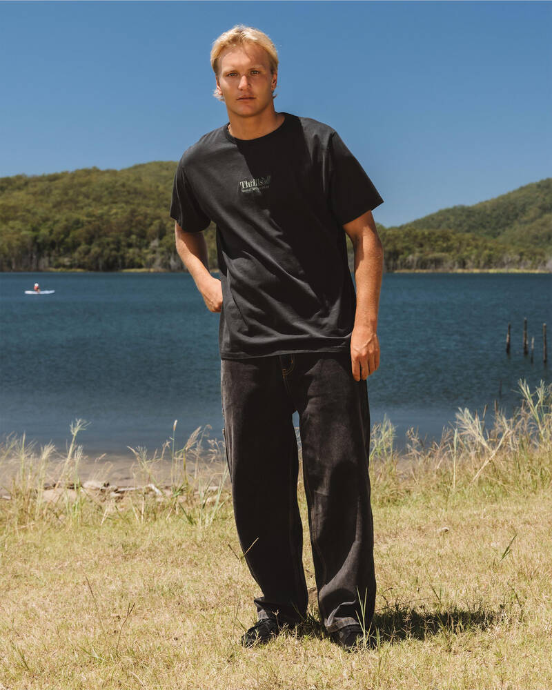 Thrills Workwear Embro Merch Fit T-Shirt for Mens