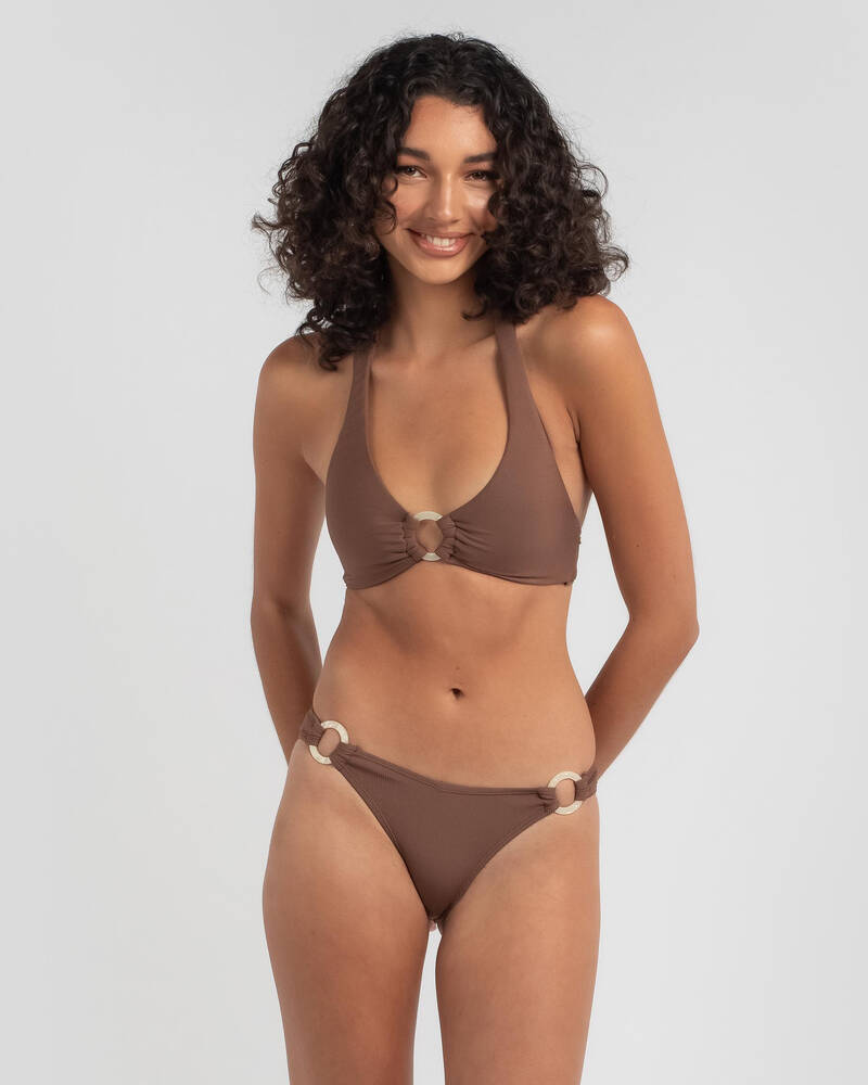 Kaiami Norah Ring High Cut Bikini Bottom for Womens
