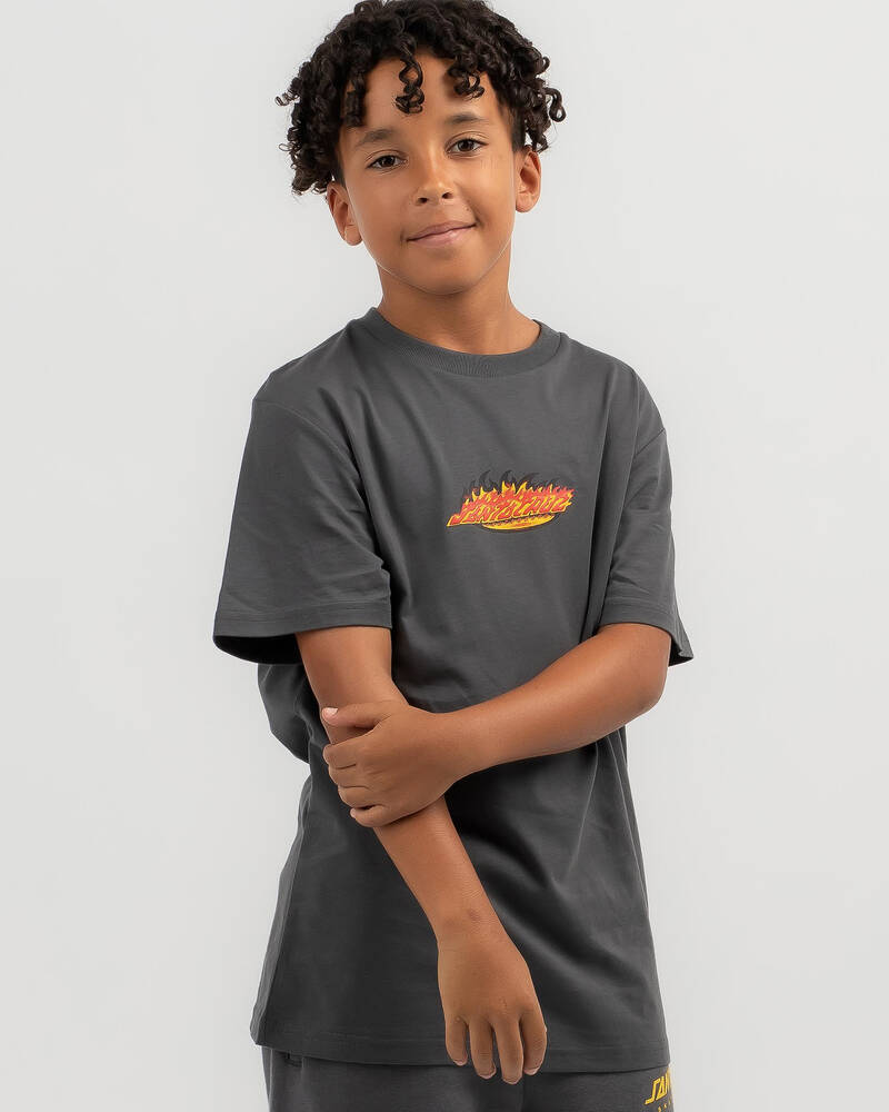 Santa Cruz Boys' Ultimate Flame Dot T-Shirt for Mens