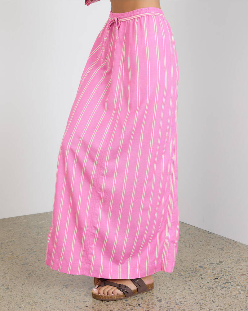 Billabong Amor Stripe Maxi Skirt for Womens