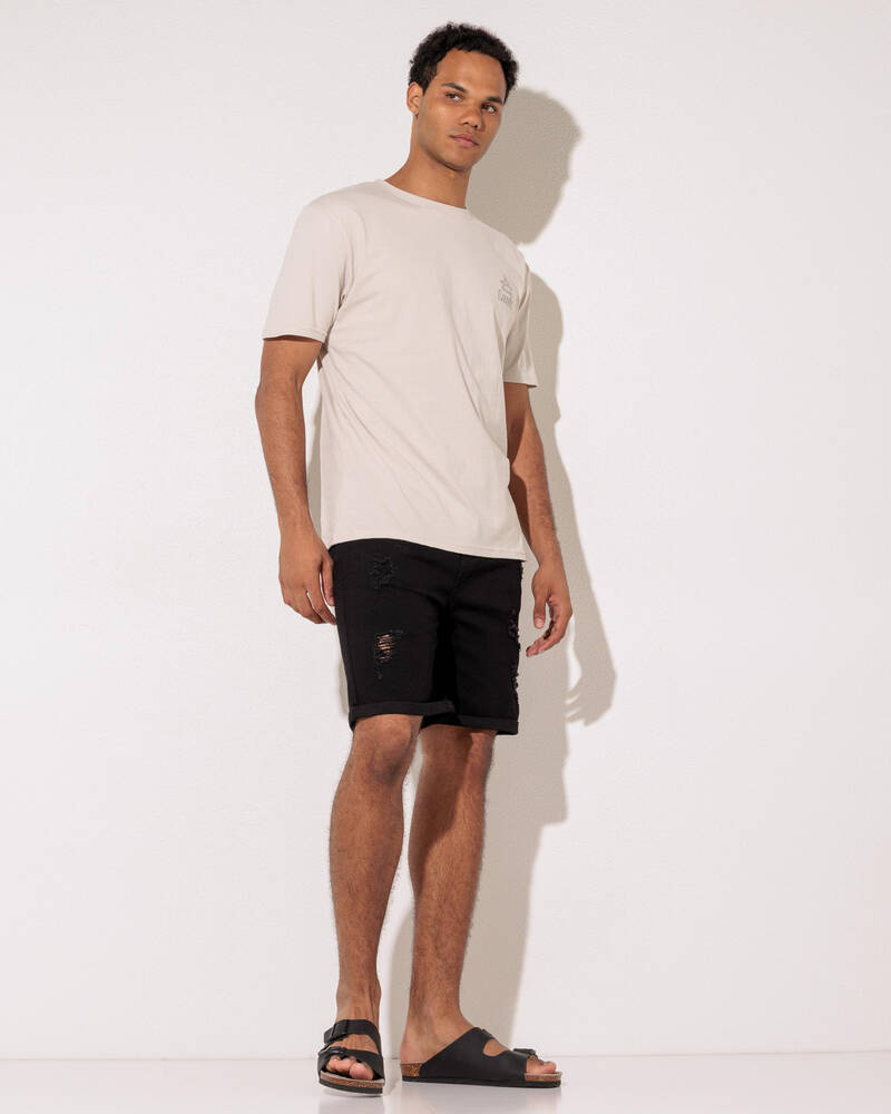 Lucid Capsule Denim Walk Shorts for Mens