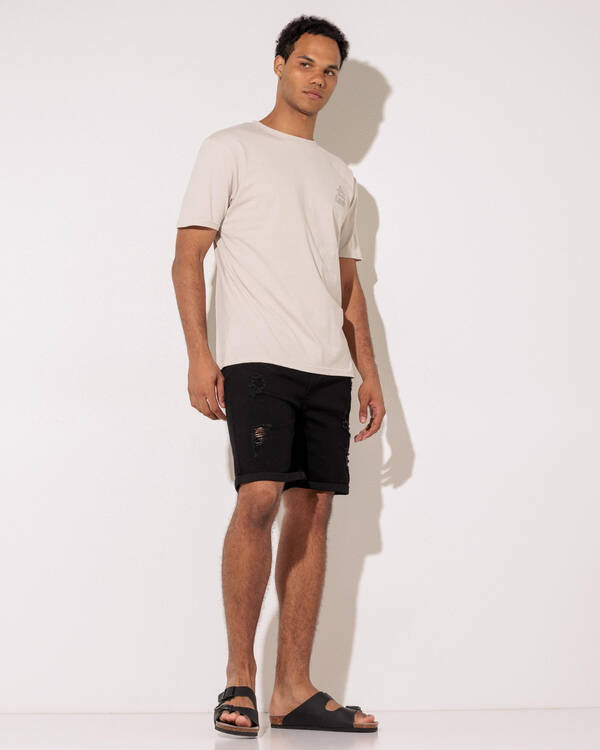 Lucid Capsule Denim Walk Shorts for Mens