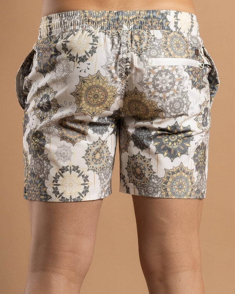 Skylark Spiral Elastic Waist Shorts for Mens