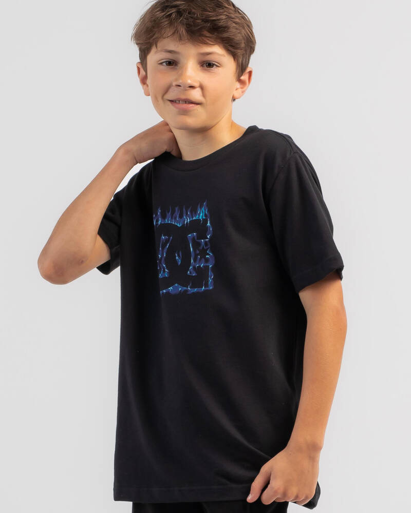 Element Boys' Blue Flame T-Shirt for Mens
