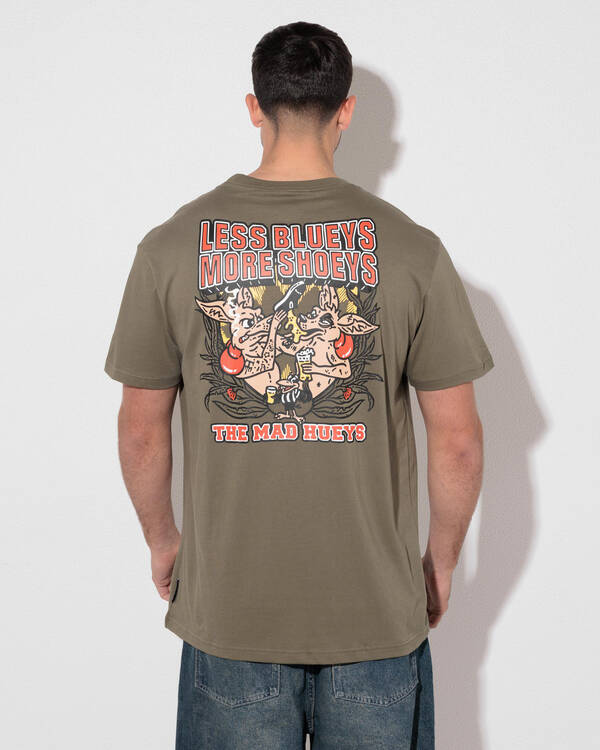 The Mad Hueys Less Blueys T-Shirt for Mens