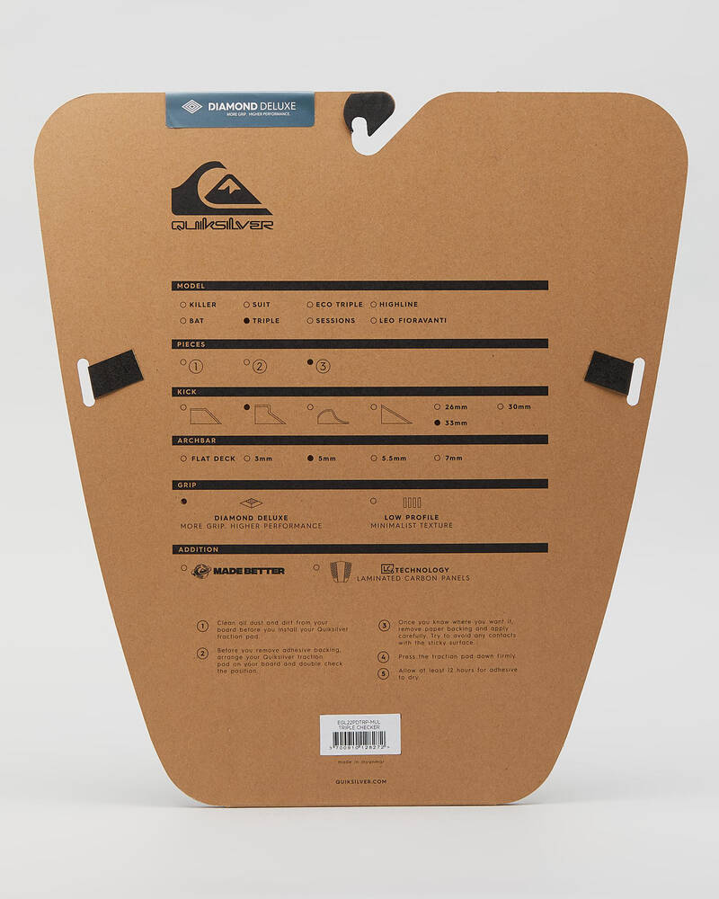 Quiksilver Triple Traction Pad for Mens