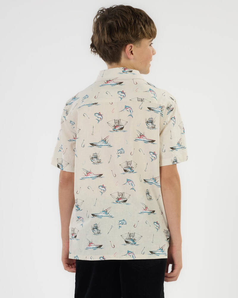 Salty Life Boys' Shoreside Short Sleeve Shirt for Mens