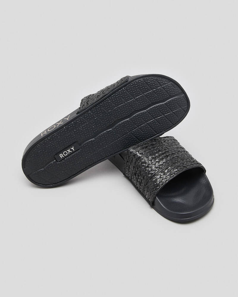 Roxy Womens Roxy Slippy Jute Slide Sandals for Womens