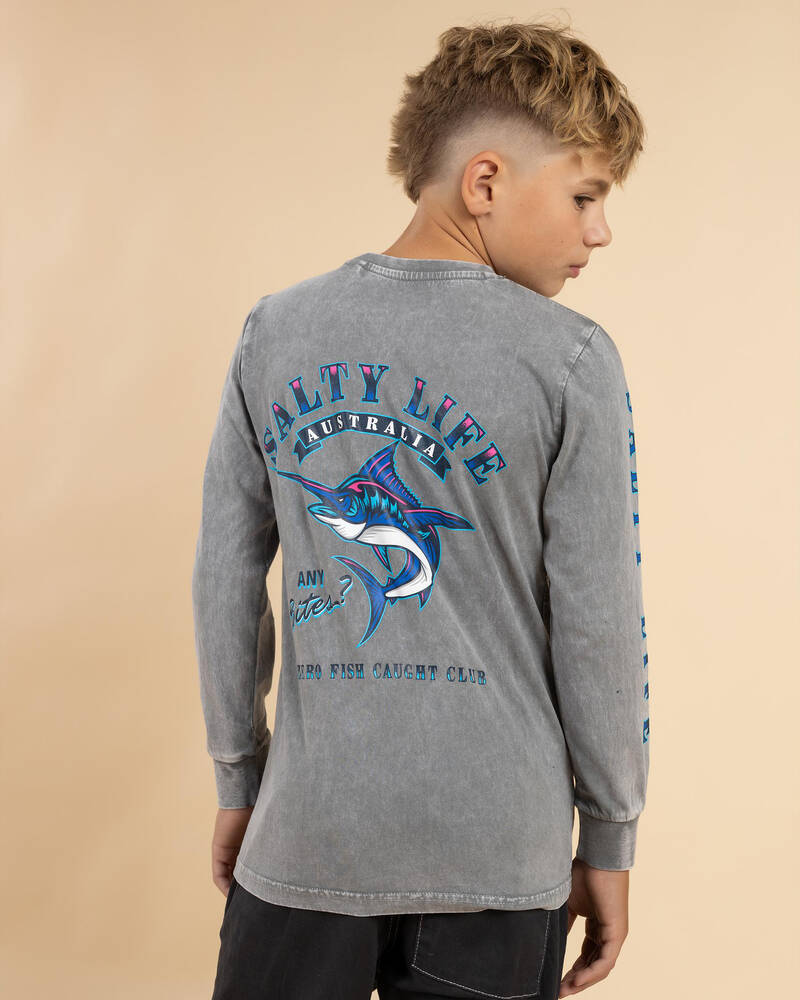 Salty Life Boys' Struggle Long Sleeve T-Shirt for Mens