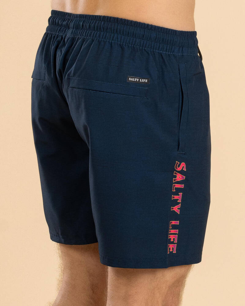 Salty Life Don't Worry Elastic Waist Shorts for Mens