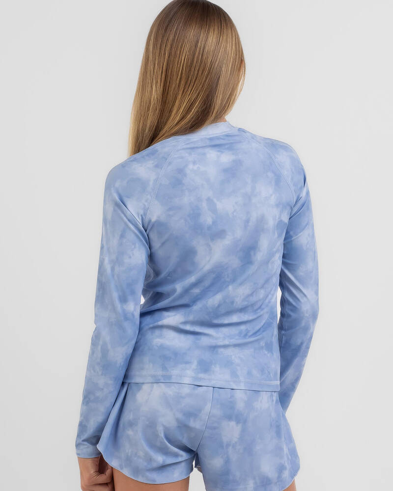 Billabong Girls' Wave Rush Long Sleeve Rash Vest for Womens