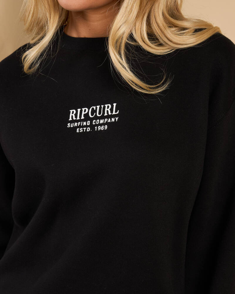 Rip Curl Surf Staple Crewneck Sweatshirt for Womens