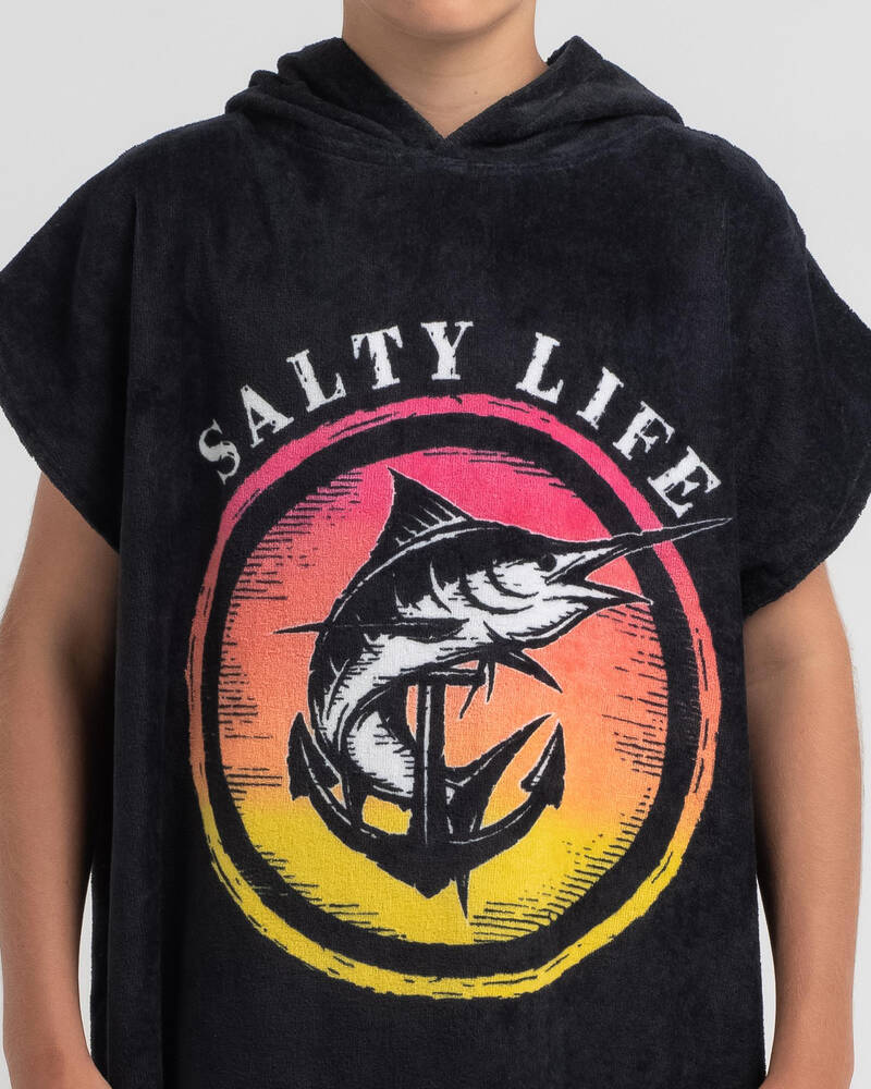 Salty Life Boys' Abstract Hooded Towel for Mens