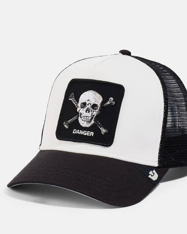 Goorin Bros Danger Skull And Crossbones Trucker Cap for Mens