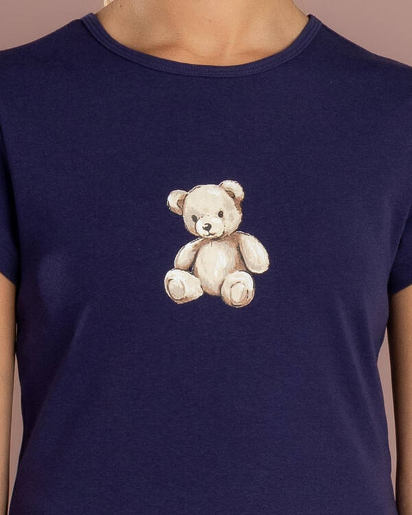 Mooloola Girl's Teddy Bear Top for Womens