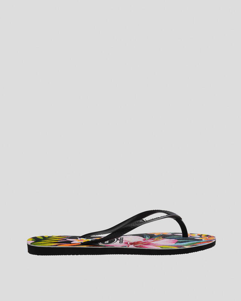 Havaianas Kids' Slim Floral Palm Thongs for Womens