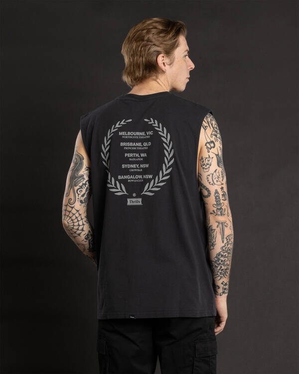 Thrills Speed Tour Merch Fit Muscle Tank for Mens