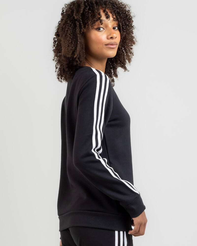 adidas Essentials 3 Stripe Long Sleeve T-Shirt for Womens