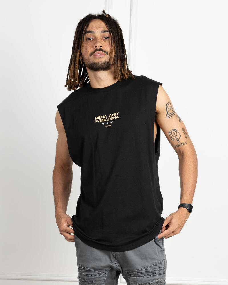 Nena & Pasadena Vector Scoop Back Muscle Tank for Mens