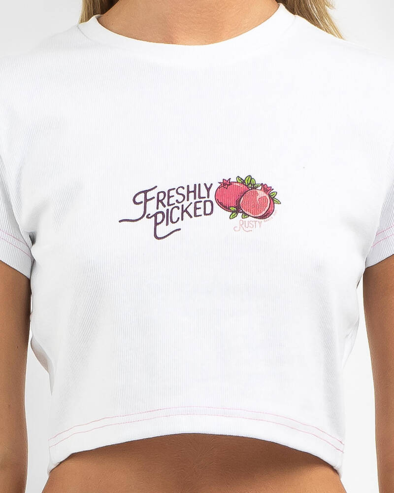 Rusty Fruitful Short Sleeve Baby T-Shirt for Womens