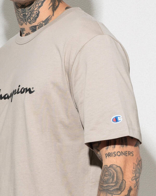 Champion Puff Script T-Shirt for Mens