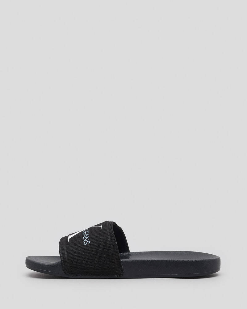 Calvin Klein Monogram Slide Sandals for Womens